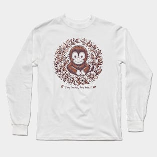 Cute Baby Orangutan Long Sleeve T-Shirt